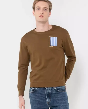 Stripes Patching Sweatshirt