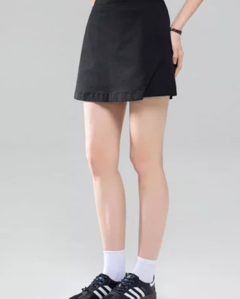 Women's Stretchy Cotton Elastic Waist Skort