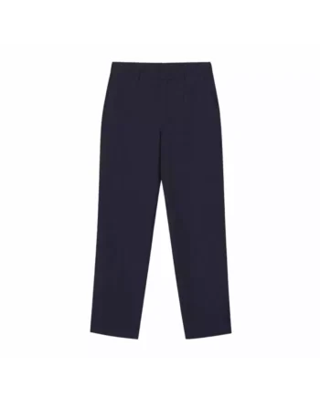 Women's Elastic Waist Regular Tapered Suit Pants