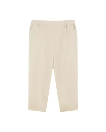 Women's Elastic Waist Relax Cropped Pants