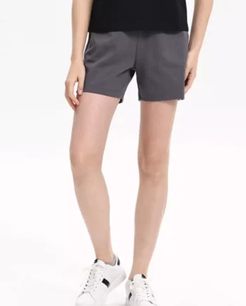 Women's Elastic Waist Drawstring Knit Shorts