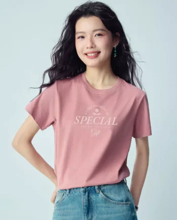 Women's Cotton Short Sleeve Print Tee