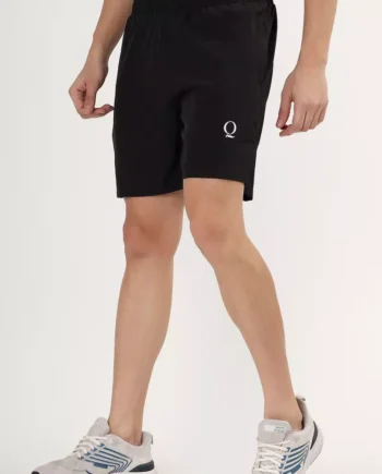 Mens Black Activewear Short With Pocket